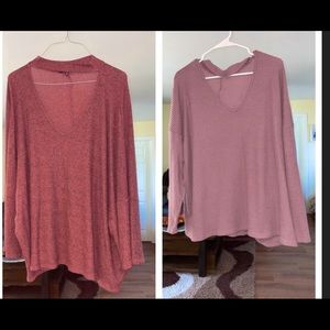2 FOR $13 CHARLOTTE RUSSE CHOKER NECK CUT OUT TOPS